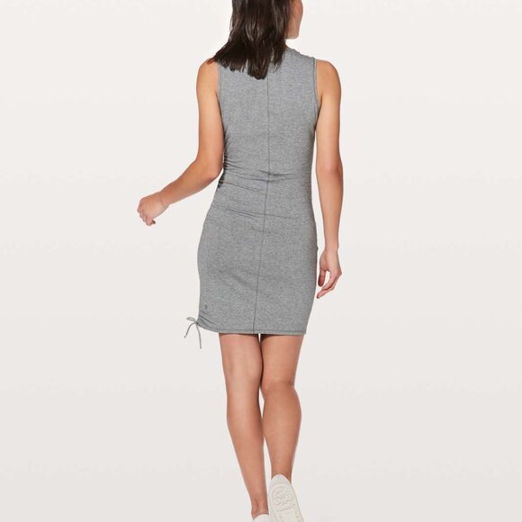 Lululemon Cinch It Dress Heathered Medium Grey Size 6 - Picture 7 of 9
